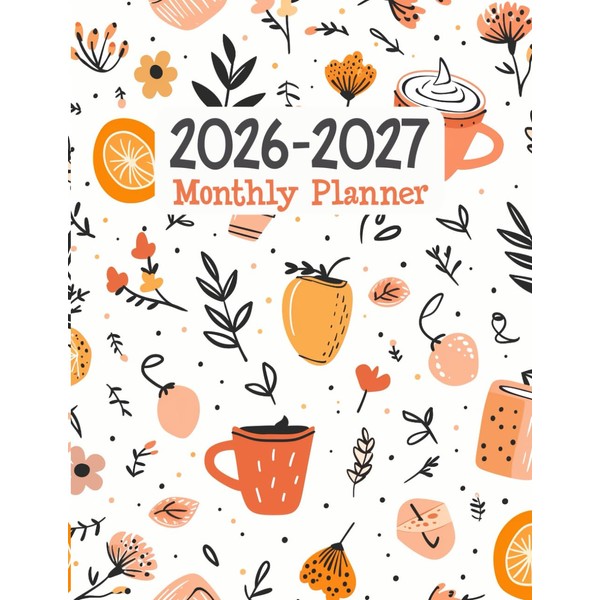 2026-2027 Monthly Planner: Large Two Year Agenda Organizer Diary -