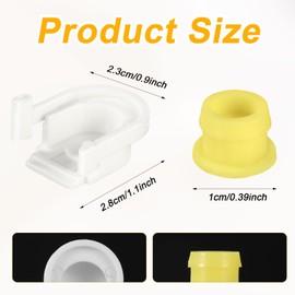 2pcs Transmission Shifter Bushing Set, OEM# KV6Z-7K340-A Transmission Shifter Cable Bushing and Cap Shift Cable Connector Bushing Car Accessories Compatible with Ford