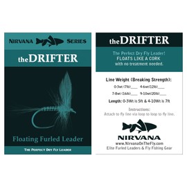 theDRIFTER FLOATING Furled Leader -Dry Fly Leader (4-6wt)