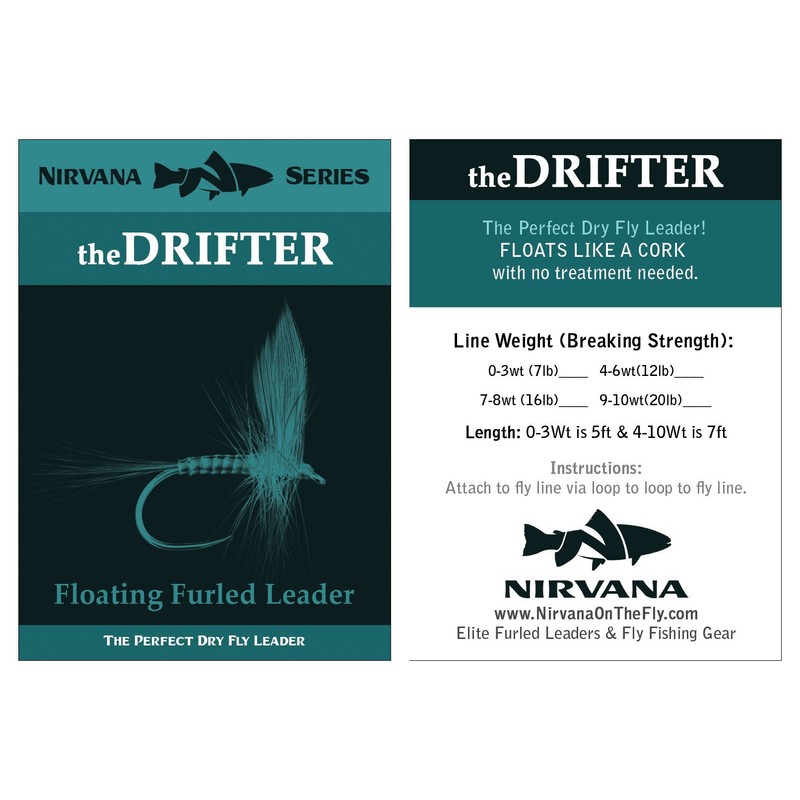 theDRIFTER FLOATING Furled Leader -Dry Fly Leader (4-6wt)