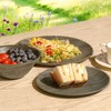 TP 18-Piece Dinnerware Set, Melamine Dishes Set with Bowls and