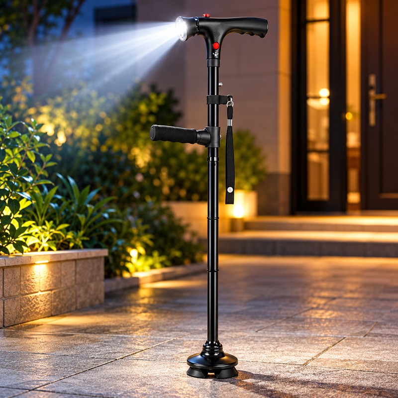 Foldable Walking Cane for Daily Mobility – Adjustable Aluminum Cane