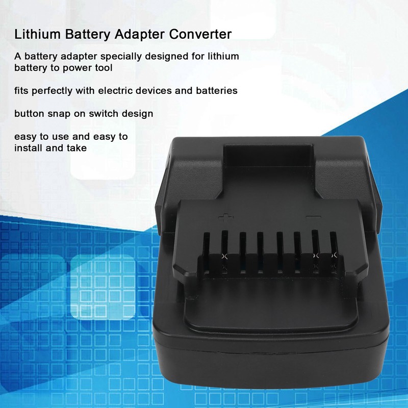 18V Battery to Power Tool Adapter Black Battery Power Connector
