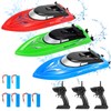 GarveeLife 3PACK Remote Control Boats for Kids and Adults,10km/H 2.4G