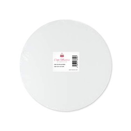 13709 Set of 3 Round 28 x 28 x 1 cm White Cardboard