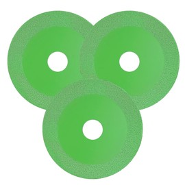 3Pcs Diamond Cutting Disc Saw Blade, 115x15x22.23mm Green Professional Glass Cutting Disc, Cutting Disc Precise Cutting Saw Blades for Cutting and Grinding Tiles, Glass, Ceramics and Marble