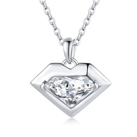 lijiayione Heart Pendant Necklace for Women Perfect Dainty Silver Gold Jewelry Gift for Wife Girlfriend or Mom Romantic 14K Gold Chain Necklace for Birthday Anniversary Valentine's or Christmas