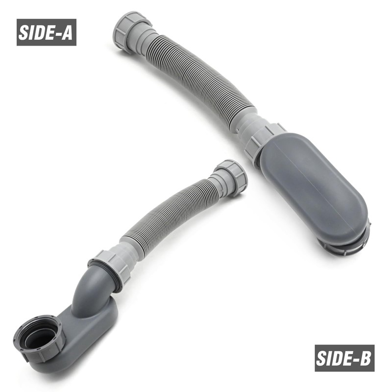 1-1/2 Inch Freestanding Bathtub Shower Drain Pipe, P-joint Low Profile