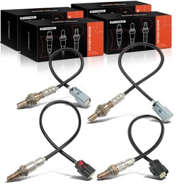 A-Premium O2 Oxygen Sensor Compatible with Ford Transit-150 250 350 350 HD, 2016 2017 2018 2019, 3.7L, Upstream and Downstream, 4-PC Set