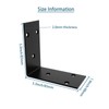 Black Stainless Steel Corner Bracket,Joint Right Angle Bracket,L Shape Heavy