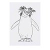'Rockhopper Penguin' Temporary Tattoo - Water Resistant, Skin-Safe, Non-Toxic Transfer