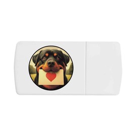 'Rottweiler Love Note' Pill Box with Tablet Splitter (PI00034170)