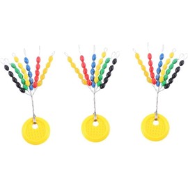 5Pcs Gold /Set Rubber Fishing Bobber Stoppers,Colorful Fishing Tackle Space Beans Connectors Oval Float Stops Fishing Accessories Corks, Floats and Bobbers Terminal Tackle and Accessories
