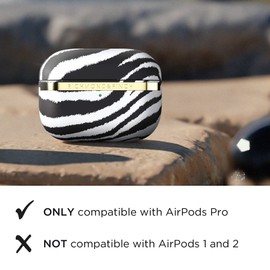 RICHMOND & FINCH Compatible with Airpod Pro Case, Zebra Design Airpod Pro Cover, Shockproof, Scratch Resistant, Wireless Charging Compatible, Fully Protective Cover for Airpod Pros