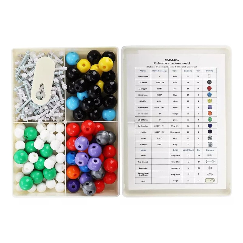 Yopay Kit De Modelo Molecular De 240 Piezas, Modelo De