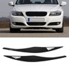 2PCs Front Headlight Eyebrow Cover Car Exterior Trim Replacement for