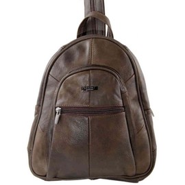 Lambland Womens / Ladies Genuine Leather Backpack Handbag in Brown