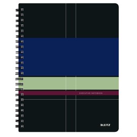 Leitz 44630000 Executive Be Mobile College Notepad A4 Squared Spiral Bound with PP Cover Multicoloured