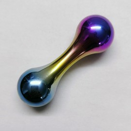 Bone-Shaped Metal Fidget Beads for Adults - Titanium & Copper Sensory Skill Toy for Anxiety Relief, ADHD Focus & Stress - Portable EDC Desk Toys for Office, Travel & Skill Training (Colorful)