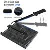 12" Guillotine Paper Cutter, Heavy Duty Trimmer with Safety Guard