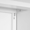 Small Space Home Office Filing Cabinet Adjustable Shelf Wheels Metal