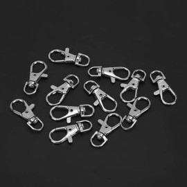Fydun Birdcage Door Buckle, Big Hooks For Cage, 12 Pcs/Pack Iron Anti Escape Pet Bird Cage Door Buckle Lock Claw Trigger Snap Hook