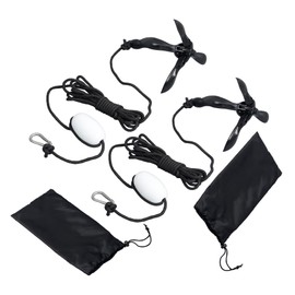 GXYWADY 2 Pack 3.3 lb Small Boats Kayaks Canoe Paddle Boards Folding Grapnel Anchor Kit