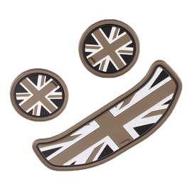 3 PCS Mini Cooper Accessories，Premium Car Cup Mats For Mini Vehicles, Anti Slip, Heat Resistant, Easy To Clean, Stylish Interior Decor Mats