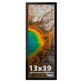 Veleclo 13x39 Picture Frame for Wall Display, 13x39 Black Picture Frame with Shatter Resistant Plexiglass, Stable and Sturdy 13 x 39 Poster Frame for Wall Display, Handpicked Gift Collection, 1 Pack