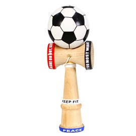 Lanxitown Wood Kendama Toy Solid Wood Ball and Cup Coordination Toy Ball in Cup Game Hand Eye Coordination (Black)