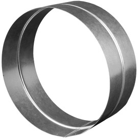 HVAC OV Galvanized Steel Coupling - 10" Inch Fit - Round Duct Pipe Connector and Extension - Available in Different Sizes to Suit