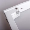 Nueva plegable blanco estiramiento estante expositor para horno microondas abrazadera