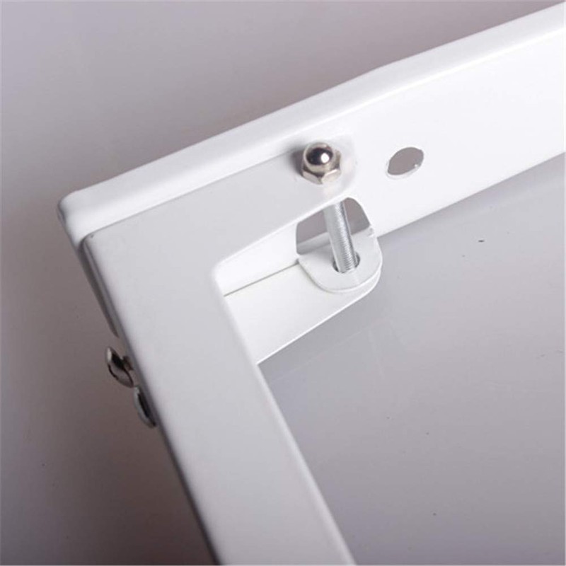 Nueva plegable blanco estiramiento estante expositor para horno microondas abrazadera