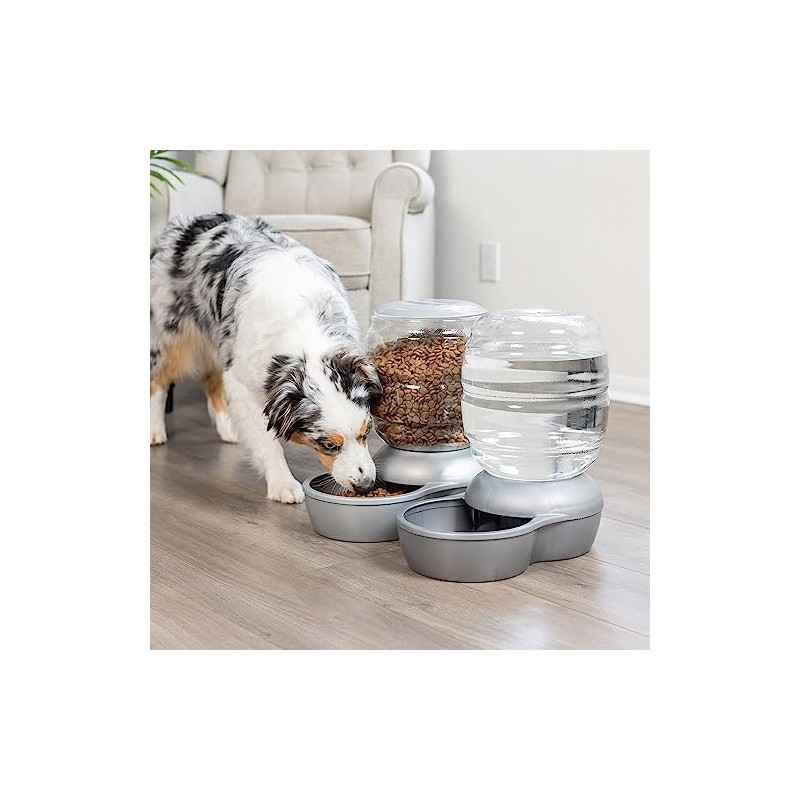 Petmate Replendish Automatic Gravity Waterer for Cats and Dogs, BPA-Free,