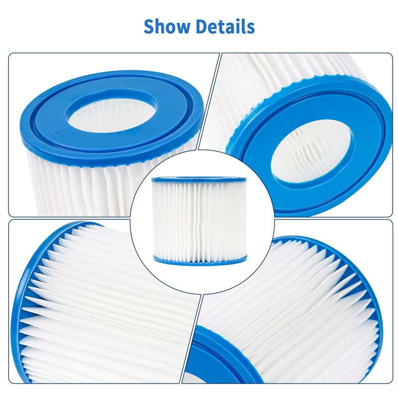 WuYan 2pcs Replacement Swimming Pool Filter Compatible with Best-way I