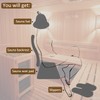 BESTNEWIE Soft and Flexible Sauna Backrest Made with Bamboo Blocks