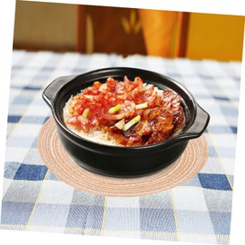 MAGICLULU 1set Round Table Coasters Handmade Thickened Insulation Pads Creative Braided Cup Mats for Pot for Home Restaurant Use 4pcs