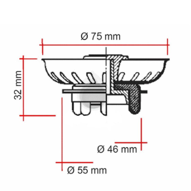 PLUG Type TEKA (75 x 33 mm) (Pack of 2)