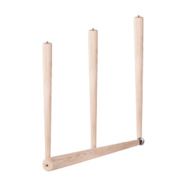 Waddell Round Taper Leg (4 Count, 22" H) | Self Leveling Quick Mount Wooden Legs with 5/16" #18 Hanger Bolt | Decorative Unfinished Furniture Legs for DIY Home Improvement | Mid Century Modern Decor