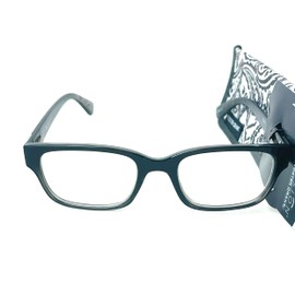 Foster Grant Roxanna Women's Reading Glasses Gloss Black Silver +2.75