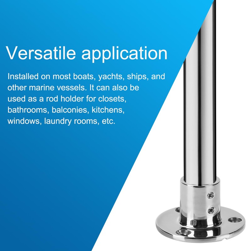 ODYSUNRAL Marine Grade Boat Hand Rail Base, Heavy Duty 316