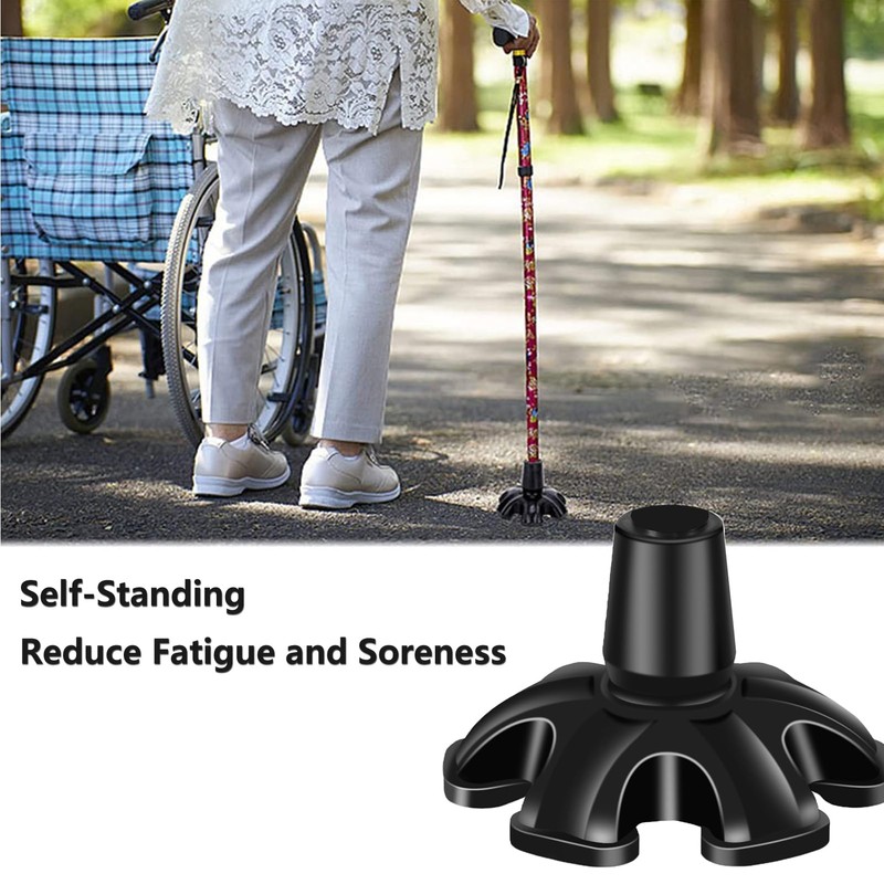 Cane Tips 6 Support Rubber Walking Cane Tips 3/4 Inch