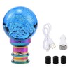Blueshyhall Glass Crystal Shift Knob Blue Bubble, LED Multicolor Gradient