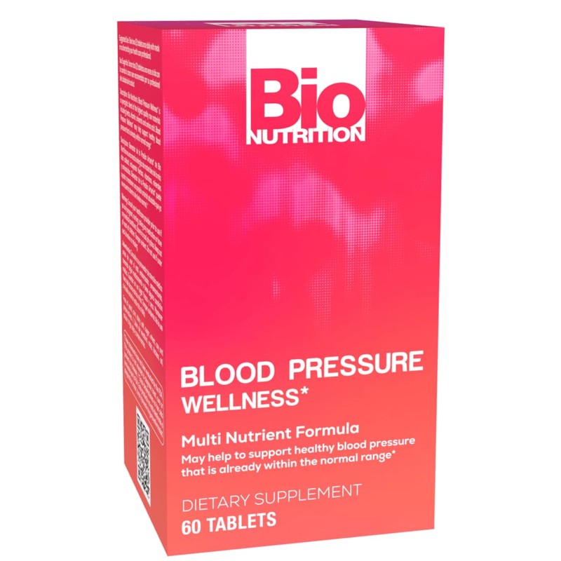 Bio Nutrition Blood Pressure Wellness 60 Tablets (2 Pack) Supports