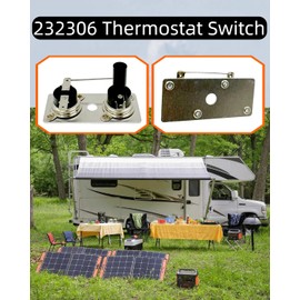 232306 Thermostat Switch Fit for Suburban Heaters, RV Water Heater Parts 120V, Water Heater Thermostat Switch, RV Thermostat for RV Water Heater