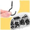 xiaozhenjida 50 Pcs Screw-in Ceiling Hooks Screw Hooks Cup Hooks