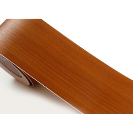 ROSEROSA Peel & Stick Premium Wood Backsplash Wall Paper & Border Sticker Self-Adhesive Wallpaper Cherry Wood (KW027B : 3.93 inch X 16.40 feet)