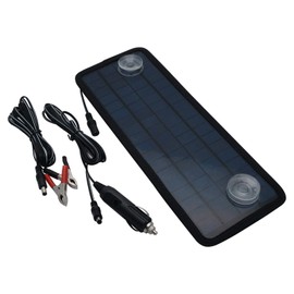 TOTMOX 12V 12V/5W Portable Solar Panel Backup Charger for Car, Motorcycle, RV, Yacht, Travel, Outdoor Power Supply with USB Output