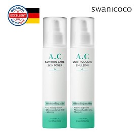 Swanicoco 스와니코코 A.C 컨트롤 케어 스킨120ml+A.C 컨트롤 케어 에멀젼120ml Swanicoco A.C Control Care Skin 120ml + A.C Control Care Emulsion 120ml