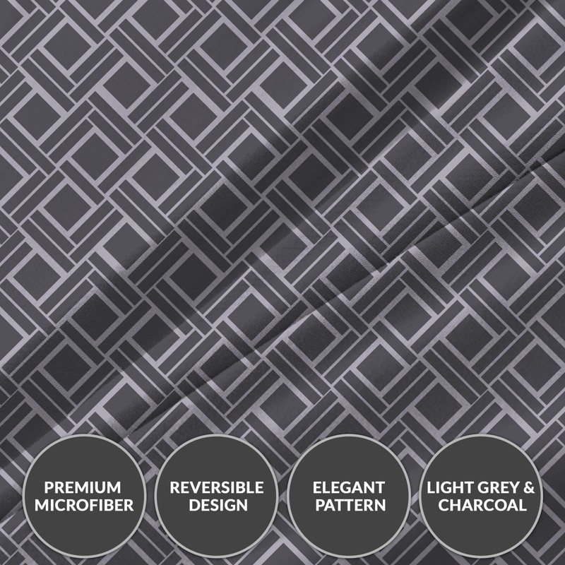 DEKORO Double Duvet Set - Premium Microfibre Double Bedding Set